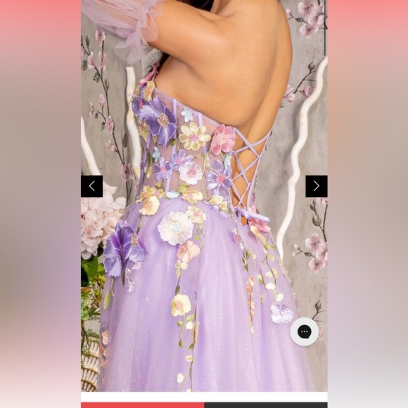 SOLD! Embellished Gown (worn for maternity) enchanted theme - Picture 5 of 5